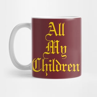 All My Children TV Show Family Album Logo Mug